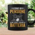Divertente Il Mio Lavoro È Suonare La Batteria Batterista Tazze Ideas de regalos