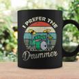 Divertido Rock Music Band Drum Player Retrointage Taza de café Ideas de regalos