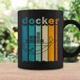 Docker Linux Devops Programming Coding Retro Computer Scientist Tassen Geschenkideen