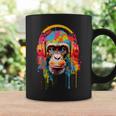 Donna Divertente Scimmia Anni '60 '70 Groovy Gorilla Hippie Ape Cool Monkey Con Collo A Tazze Ideas de regalos