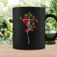 Donna Floral Faith Faithertical Cross Jesus Christian Flowers Con Collo A Tazze Ideas de regalos