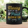 Donna Mattina Non È Il Mio Momento Sono Allenatore Di Badminton Giocatore Di Badminton Con Collo A Tazze Ideas de regalos