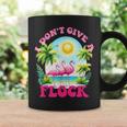 I Dont Give A Flock Retro Summer Vibes Flamingo Beach Coffee Mug Gifts ideas