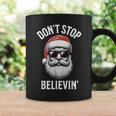 Don't Stop Believing Santa Claus Christmas Boys Coffee Mug Gifts ideas