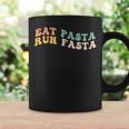 Eat Pasta Run Fasta Spaghetti Lovers Groovy Retro Tassen Geschenkideen