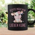 Echte Mädchen Lieben Kühe Cow Tassen Geschenkideen