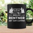 Endlich Rentner Zeit Zum CampingRetirement Camping Tassen Geschenkideen