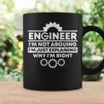 Engineer I'm Not Just Arguing Tazze Ideas de regalos