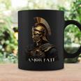 Estoico Greco Romano Soldado Épico Amor Fati Antiguo Estoicismo Griego Sin Mangas Taza de café Ideas de regalos