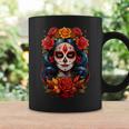 Fleur Dia De Los Muertos La Catrina Jour Des Morts Tasse Idées cadeaux