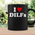I Love Dilfs I Heart Dilfs Taza de café Ideas de regalos