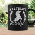 Slogan Liebe Kaltblut Lady Riding Horse Tassen Geschenkideen