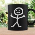 Stick Figure With Middle Finger Tassen Geschenkideen