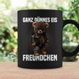 Ganz Dünnes Eis Freundchen Teddy Bear Annoyed Slogan Tassen Geschenkideen