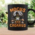 Halloween Frog Witch Pun Hocus Croakus Toad Lover Costume Coffee Mug Gifts ideas