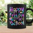 Happy First Day Of School Retro Tie Dye Insegnante Studente Bambini Tazze Ideas de regalos