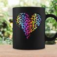 Heart Rainbow Cheetah Leopard Tiger Print Coffee Mug Gifts ideas