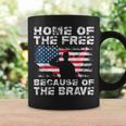 Home Of The Free Because Of The Brave Vintage Military Coffee Mug Gifts ideas