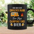 Ich Bin Ein Einfach Mann Ich Mag Camping Und Bier Tassen Geschenkideen