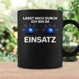 Ich Bin Im Einsatz Blue Light Fire Brigade Police Tassen Geschenkideen