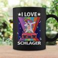 Ich Liebe Schlager Party Costume Folk Music I Love Schlager S Tassen Geschenkideen