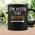 I'm With The Witch Halloween Couples Costume Coffee Mug Gifts ideas