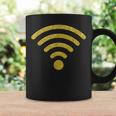 Internet Wifi Golden Retro Simbolo Giallo Tazze Ideas de regalos