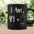 Io Sono 49 Più 1 Dito Medio Per Una Cinquantesima Donna Di 50 Anni Tazze Ideas de regalos