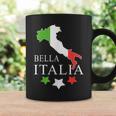 Italia Bella Italia With Italian Map Italy Tassen Geschenkideen