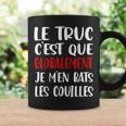 Je M'en Bats Couilles Cadeau Drôle Hommes Tasse Idées cadeaux