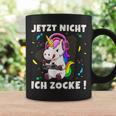 Jetzt Nicht Ich Zocke Gaming Gamer Unicorn Tassen Geschenkideen