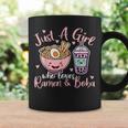 Just A Girl Who Loves Ramen And Boba Ramen Boba Bubble Coffee Mug Gifts ideas