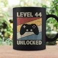 Level 44 Unlocked Video Gamer 44Th Birthday Vintage Coffee Mug Gifts ideas