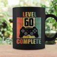 Level 60 Complete 60° Compleanno 60 Anni Di Gioco Tazze Ideas de regalos
