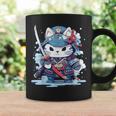 Linda Camisa Japonesa De Gato Samurái Tatuaje 2023 Kawaii Ninja Cat Taza de café Ideas de regalos