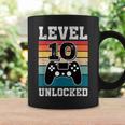 Livello 10 Sbloccato Giocatori Di 10 Anni 10 ° Compleanno Gaming Tazze Ideas de regalos