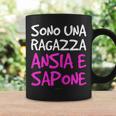 Magliette Divertenti Donna Ansia E Sapone Scritte Ironiche Tazze Ideas de regalos