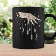Mano Y Cristales Astronomía Mística Luna Tatuaje Cuello Taza de café Ideas de regalos