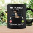 Mon Partenaire Appelle Et Je Dois Aller À Lunité K-9 Thin Blue Line Tasse Idées cadeaux