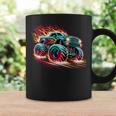 Monster Truck Flame Birthday Party Monster Truck Boy Coffee Mug Gifts ideas