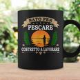 Nato Per Pescare Costretto A Lavorare Pesca Regalo Pescatore Tazze Ideas de regalos