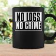 No Registros No Crimen Divertido Cibercrimen Hacker Hacking Taza de café Ideas de regalos