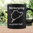 Nurburgring The Green Hell Track Outline Auto Da Corsa Tazze Ideas de regalos