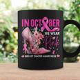 In October We Wear Pink Breast Cancer Awareness Coffee Mug Gifts ideas