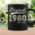 Original 1980 44 Años Cumpleaños Hombre Fabricado En 1980 Taza de café Ideas de regalos