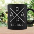 Papa Est 2025 Padre Para Ser 2025 Orgulloso Papa 2025 Taza de café Ideas de regalos