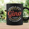 Per Gino Nome Uomo Mito Leggenda Retròintage Tazze Ideas de regalos