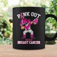 Pink Out Tackle Breast Cancer Awareness Dabbing Football Coffee Mug Gifts ideas