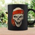 Pirata Cráneo En Pañuelo Pirata Aventura Taza de café Ideas de regalos