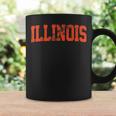 Retro Illinois Il Souvenir Vintage Illinois Orange Throwback Coffee Mug Gifts ideas